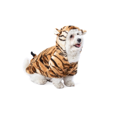 Tiger Print Pet Costume Halloween Dog Cat Apparel 02