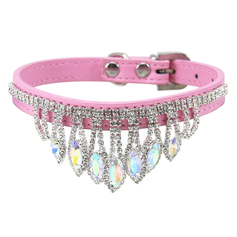 Royal Pet Collar with Gemstones for Special Occasions