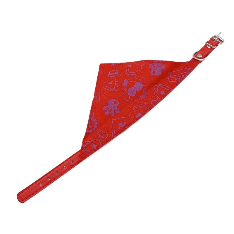 Triangle Pet Bandana Collar With Metal Buckle