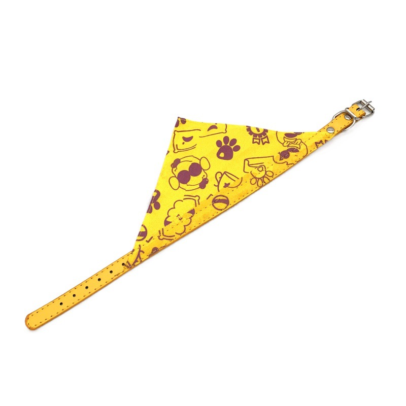 Triangle Pet Bandana Collar With Metal Buckle