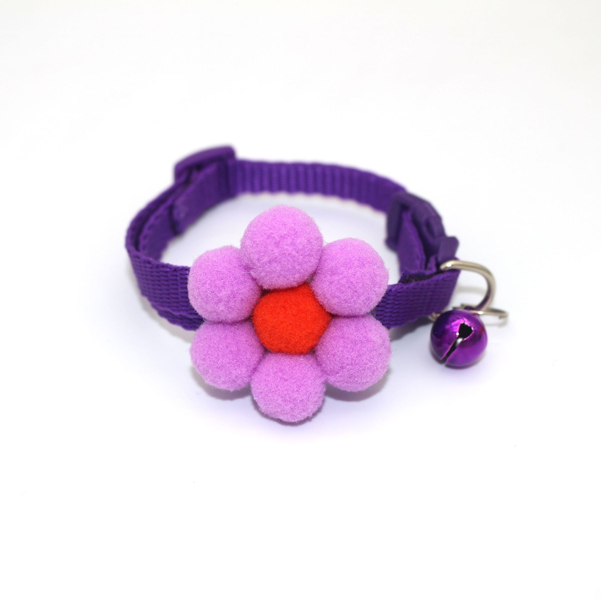 Sunflower Bow Tie Pet Collar with Bell