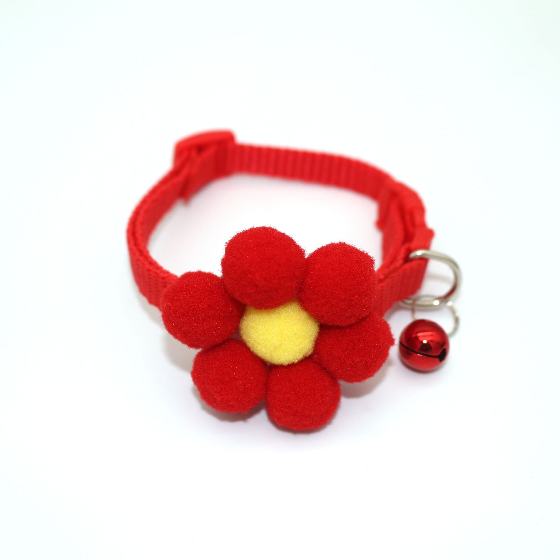 Sunflower Bow Tie Pet Collar with Bell