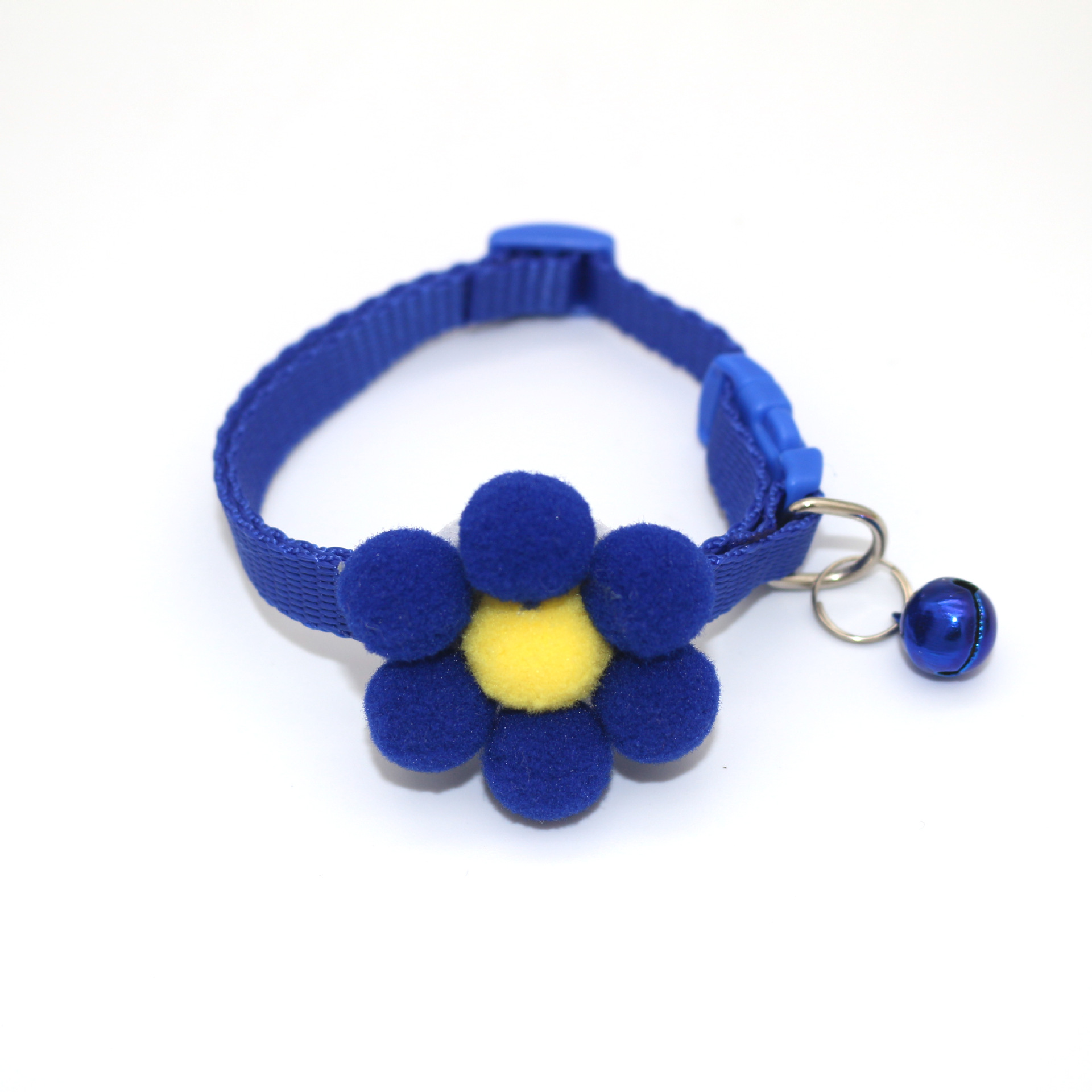 Sunflower Bow Tie Pet Collar with Bell