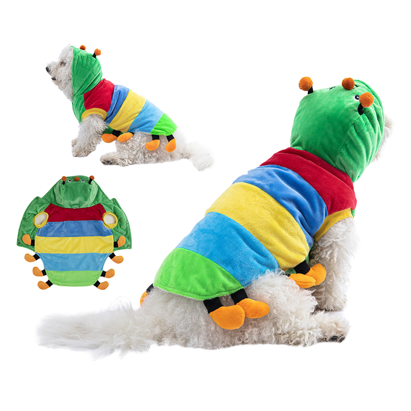 Colorful Caterpillar Pet Costume Halloween Dress