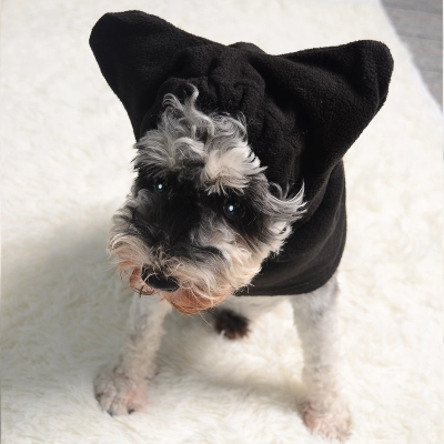 Dog Fleece Hood Warm Pet Hat Head Cover 02