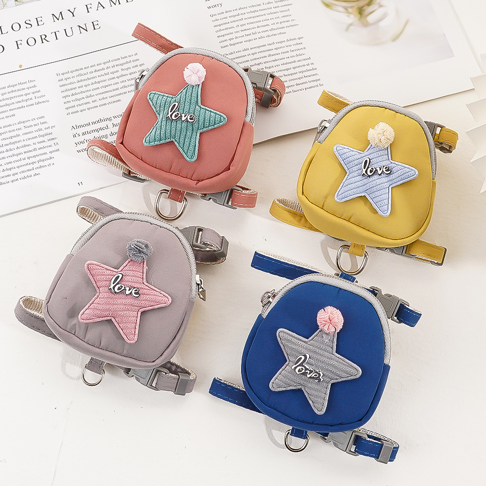 Colorful Pet Backpack Carrier with Adjustable Straps