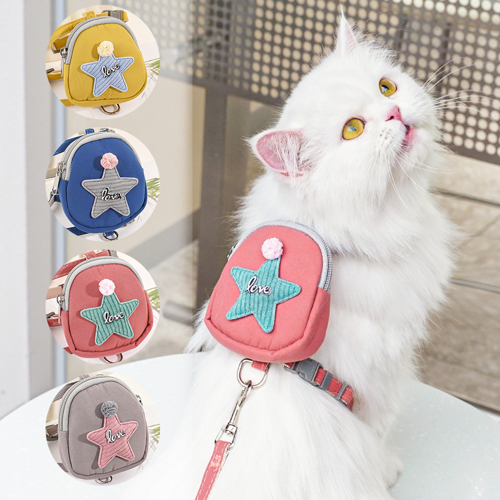 Colorful Pet Backpack Carrier with Adjustable Straps