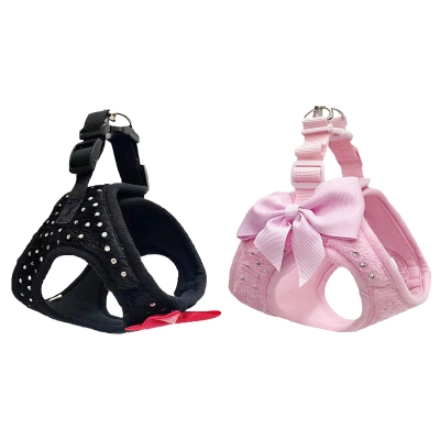 Sparkle Bow Pet Harness Leash Set for Dogs Cats 01