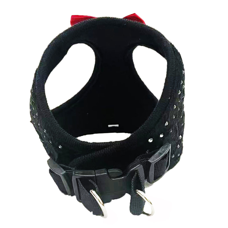 Sparkle Bow Pet Harness Leash Set for Dogs Cats