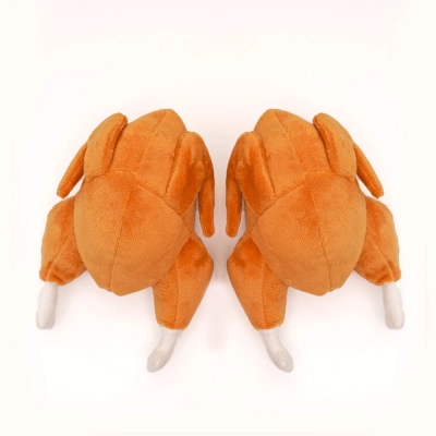 Squeaky Plush Turkey Dog Toy Cat Chew Fun 01