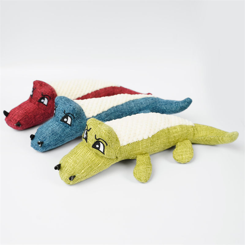 Colorful Croc Plush Chew Toy for Cats Dogs