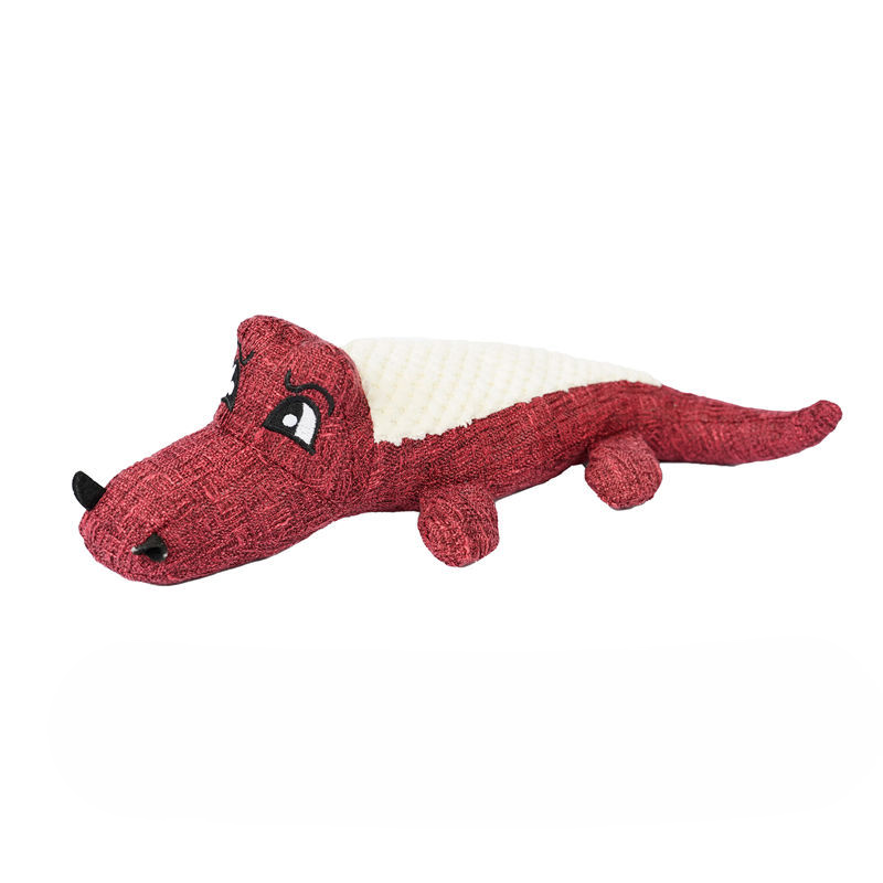 Colorful Croc Plush Chew Toy for Cats Dogs