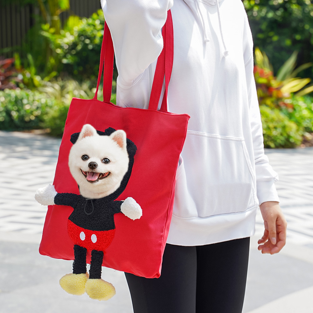 Pet Carrier Bag Cute Cartoon Dog Cat Backpack