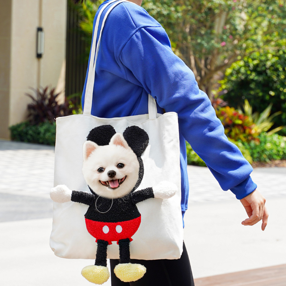 Pet Carrier Bag Cute Cartoon Dog Cat Backpack