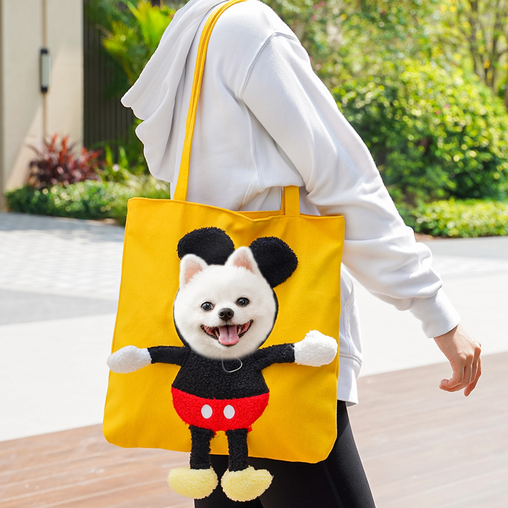 Pet Carrier Bag Cute Cartoon Dog Cat Backpack