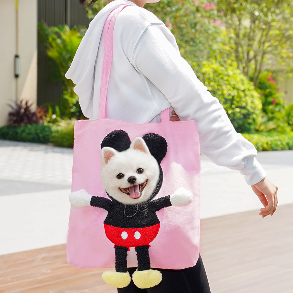 Pet Carrier Bag Cute Cartoon Dog Cat Backpack