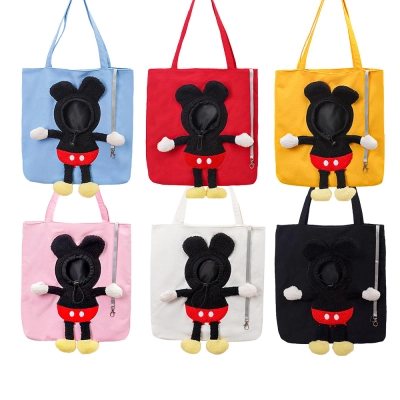 Pet Carrier Bag Cute Cartoon Dog Cat Backpack 01
