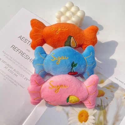 Colorful Plush Candy Chew Toys for Dogs and Cats 01