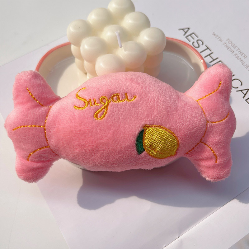 Colorful Plush Candy Chew Toys for Dogs and Cats
