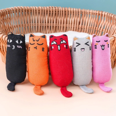 Catnip Plush Cat Toys Chew Proof Fabric Fun 01