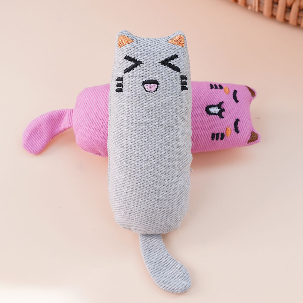 Catnip Plush Cat Toys Chew Proof Fabric Fun