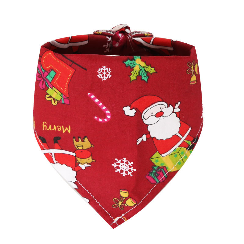 Festive Christmas Pet Bandanas for Dogs Cats