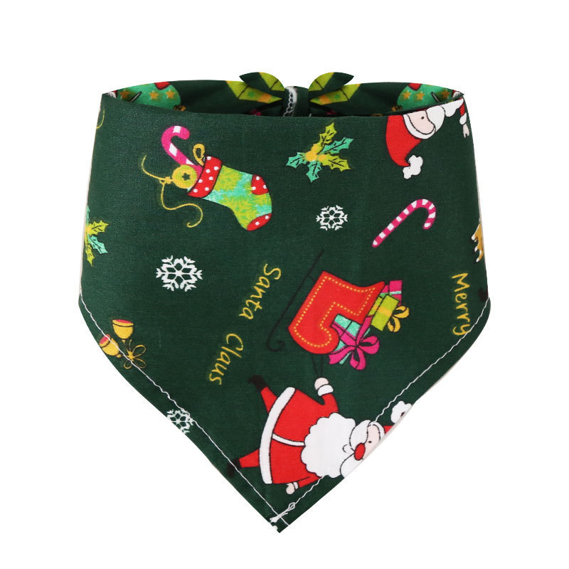 Festive Christmas Pet Bandanas for Dogs Cats