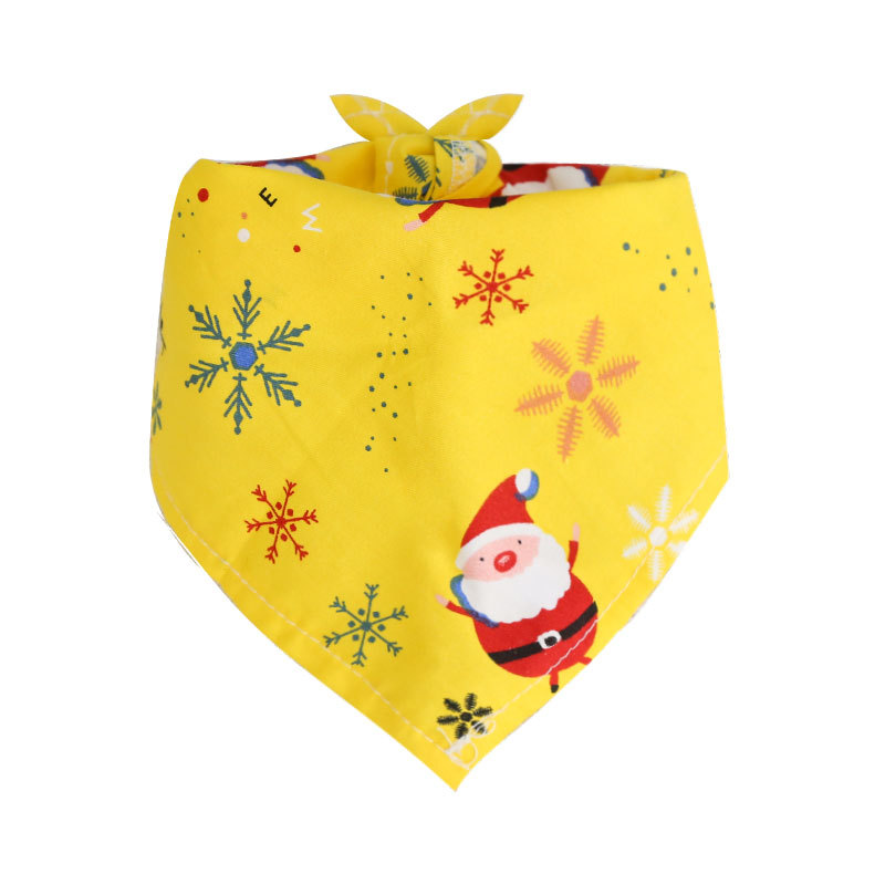 Festive Christmas Pet Bandanas for Dogs Cats