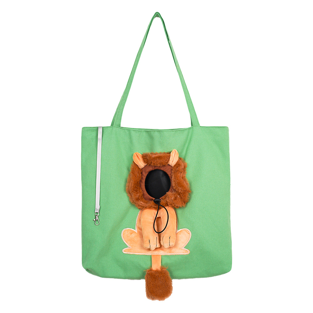 Green Lion Pet Carrier Bag for Cats and Dogs