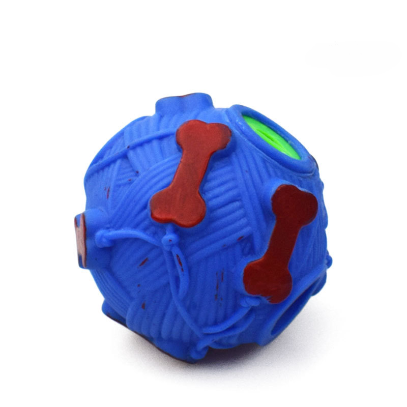 Funny Squeaky Snack Ball Bone Print Design