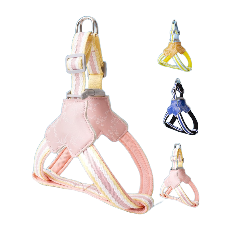 Dopamine Color Pet Harness Leash Set Walking