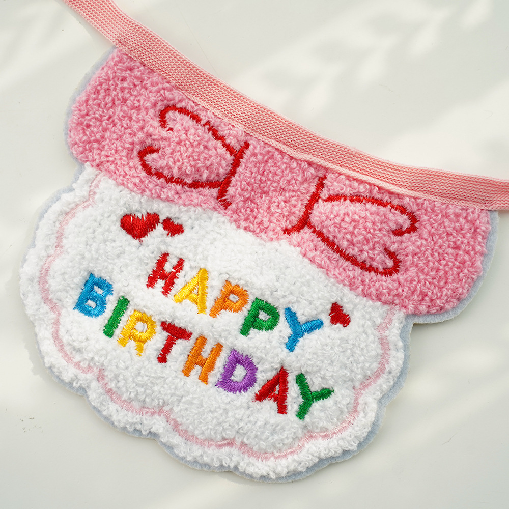 Colorful Birthday Bandana Hat Set for Pets Party