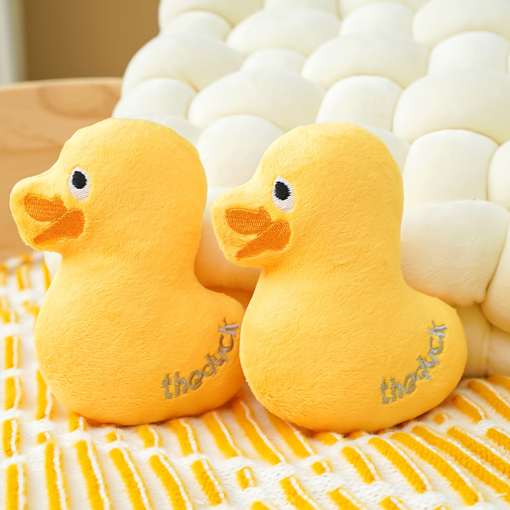 Cute Duck Squeaky Plush Chew Toys for Pets
