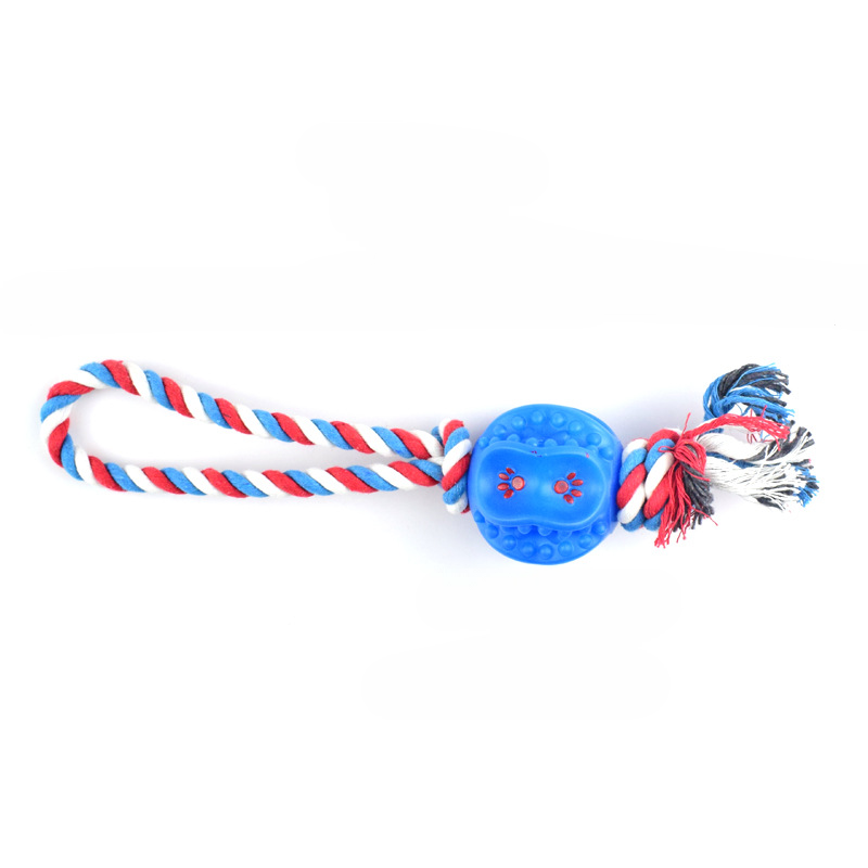 Rope Ball Chew Toy Dental Cleaning Bumps
