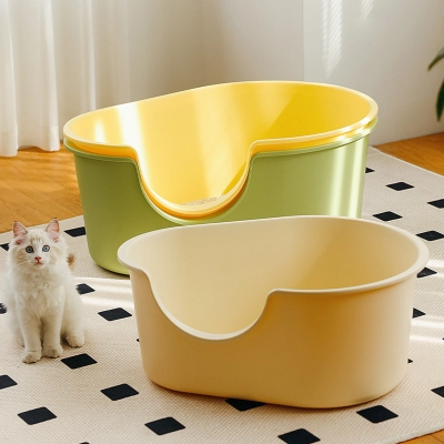 Jumbo Open Top Litter Box Extra Deep Walls 01
