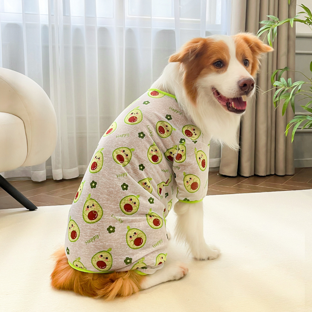 Fruit Pattern Pet Pajamas Four Legs Outfit