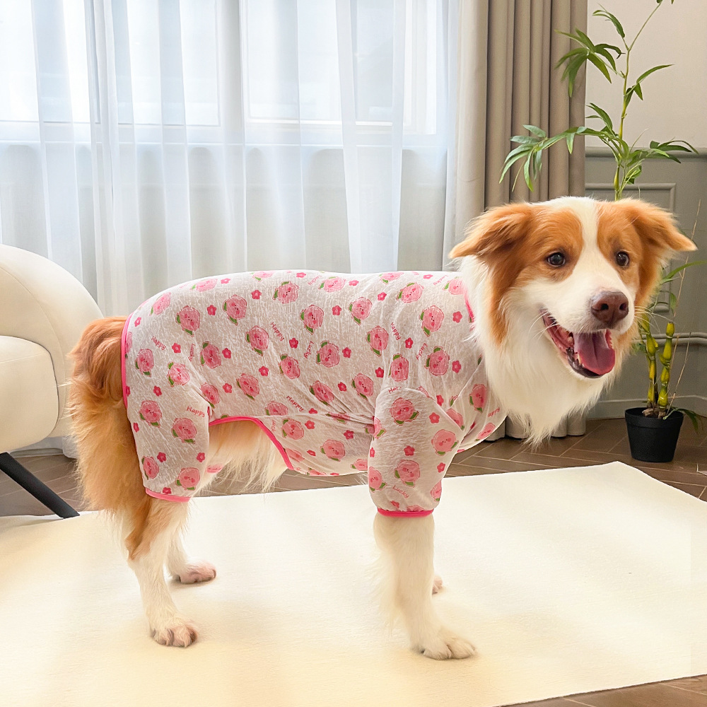 Fruit Pattern Pet Pajamas Four Legs Outfit