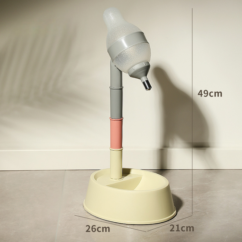 Adjustable Pet Waterer Height Control Drinking Fountain