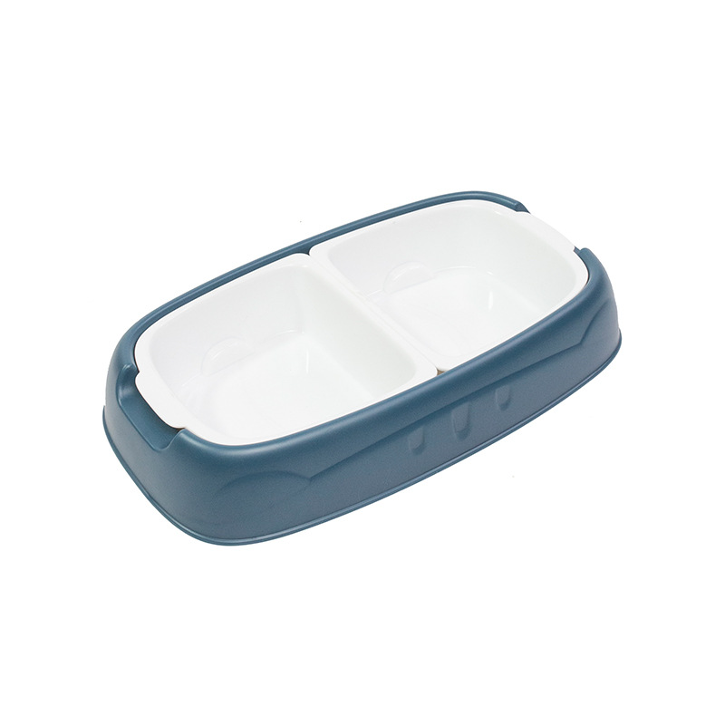 Pet Double Bowl Non Slip Splash Proof Feeder
