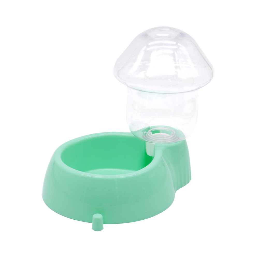 Mushroom Pet Feeder Waterer Set Automatic Dispenser