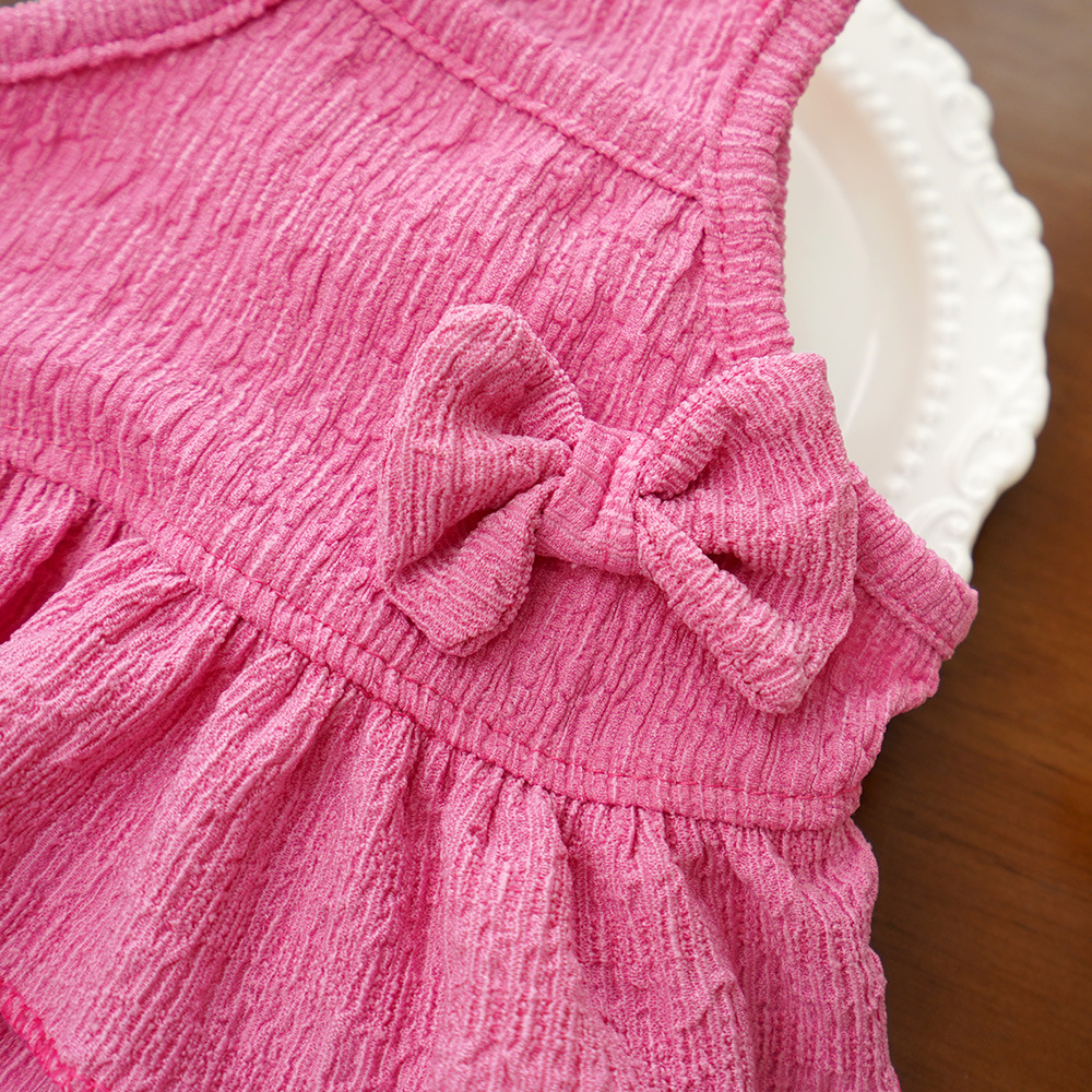 Pet Princess Dress Tiered Ruffle Sleeveless Summer Outfit