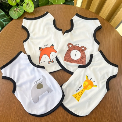 Nordic Pet Vest Animal Print Sleeveless Summer Outfit 01