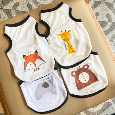 Nordic Pet Vest Animal Print Sleeveless Summer Outfit 02