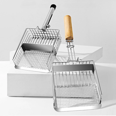 Metal Litter Scoop Dual Mesh Cat Toilet Shovel 01