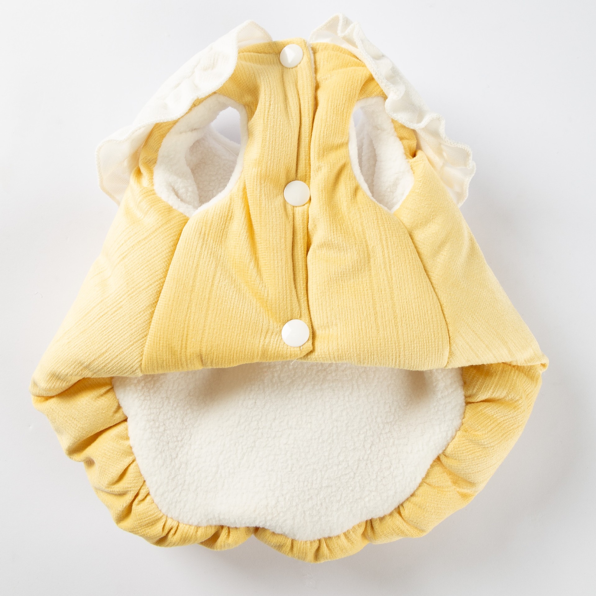 Pet Bunny Hoodie Fluffy Tail Pompom Winter Warmth