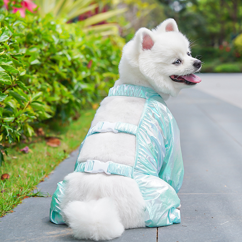 Pet Reflective Bodysuit Four Legs Design Outdoor Protection