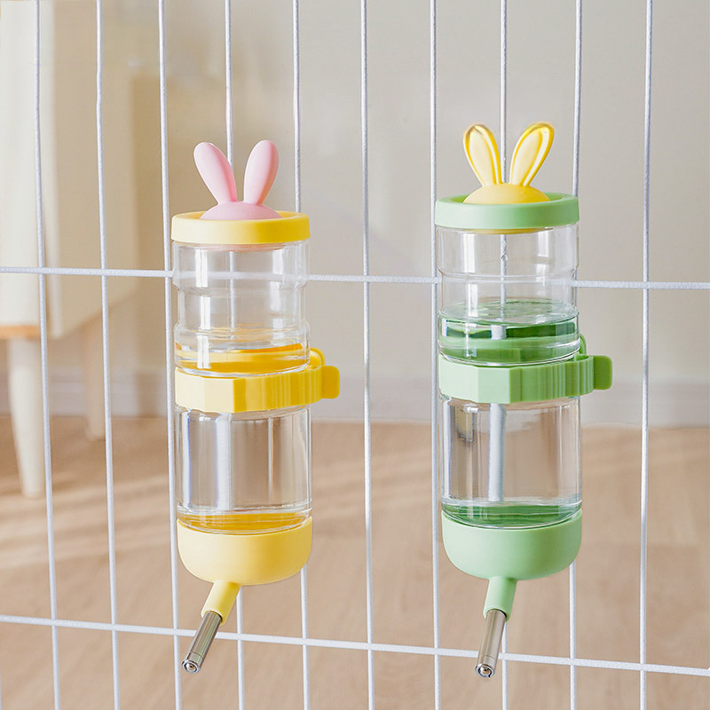 Pet Cage Water Bottle Automatic Licking Hanging Dispenser