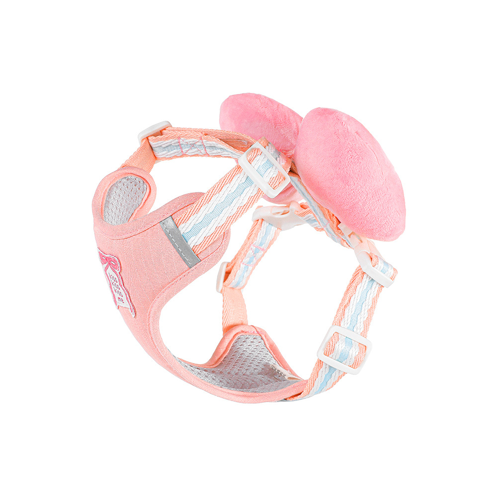 Pet Harness Vest Bow Tie Escape Proof Design