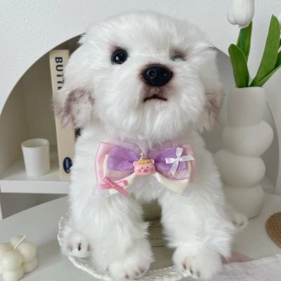 Pet Cartoon Bow Collar Pig Dog Cat 02