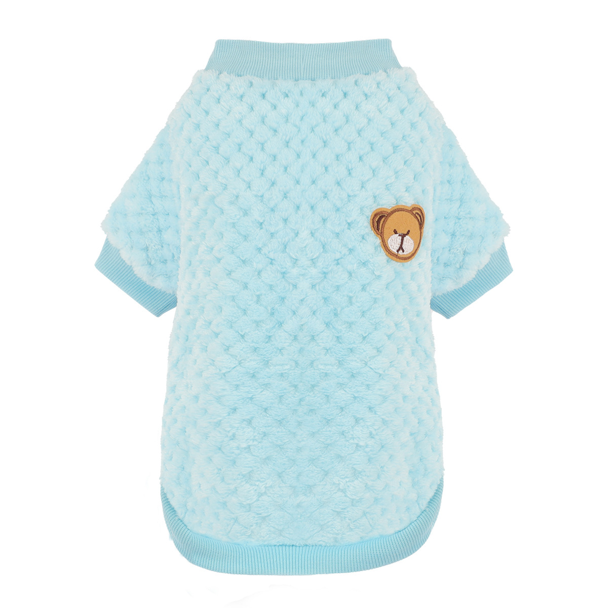 Pet Knit Shirt Set Bear Embroidery Design